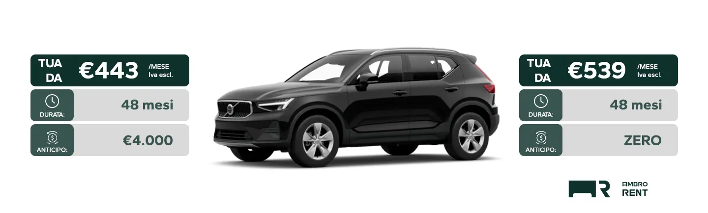 Volvo Xc40 Ambro Rent Noleggio Lungo Termine Ambrostore Milano