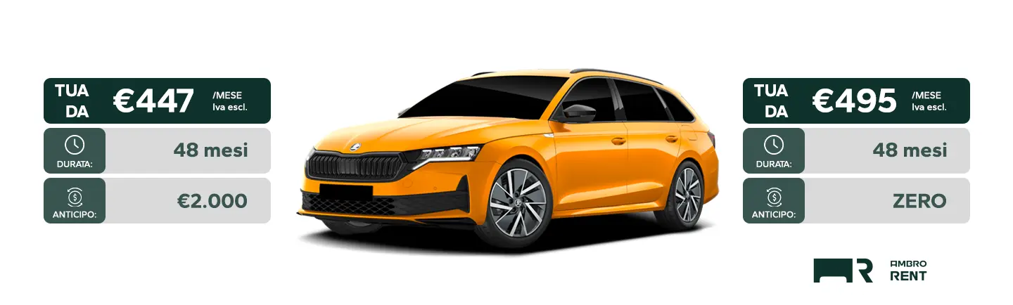 Skoda Octavia Ambro Rent Noleggio Lungo Termine Ambrostore Milano