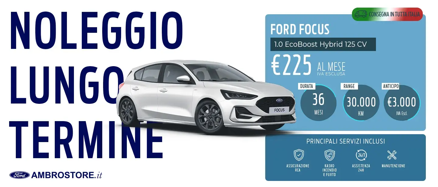 NOLEGGIO LUNGO TERMINE FORD FOCUS AMBROSTORE MILANO GENNAIO 24 (1)