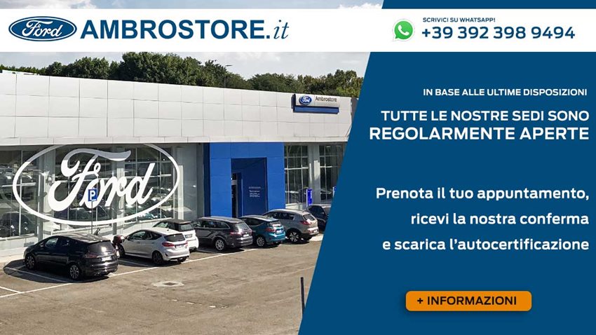 Ford Ambrostore Banner Autocertificazione