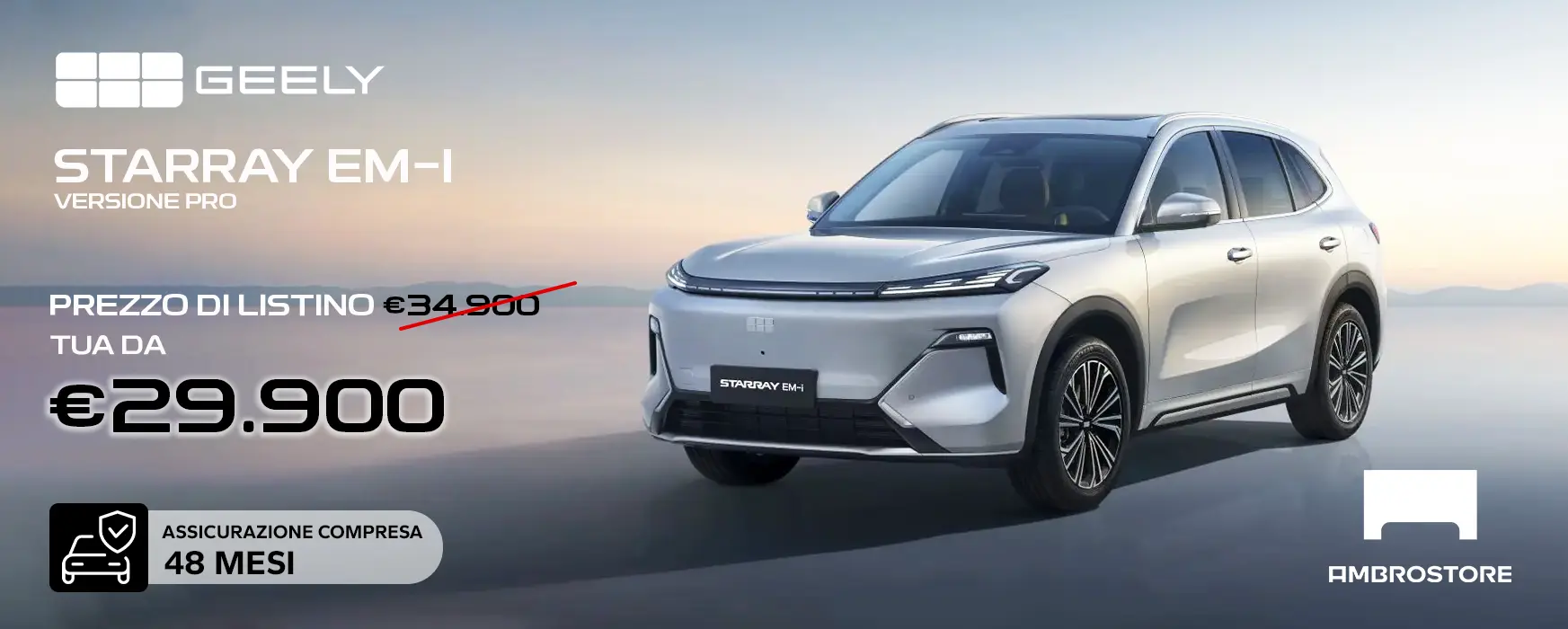 Ambrostore Promo Geely Starray Em I PRO Milano Concessionaria