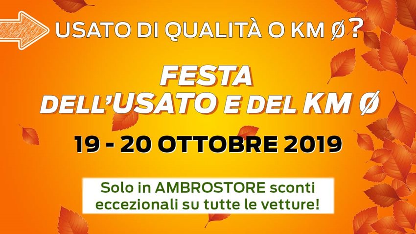 Banner Festa Usato E Km 0 Ottobre Ford Ambrostore