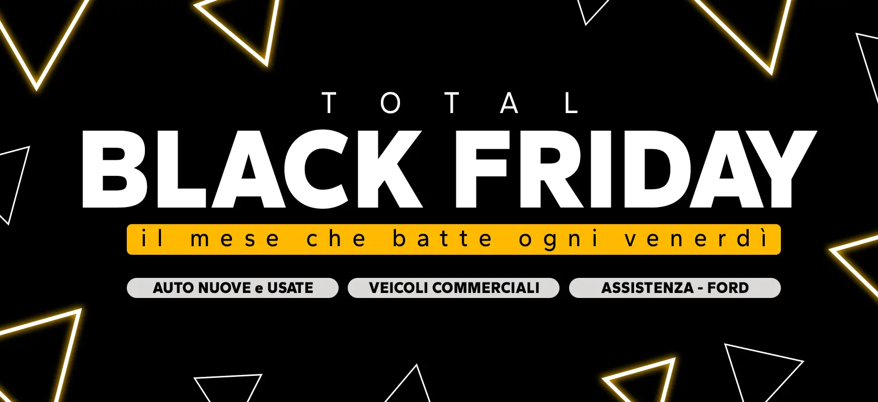 Total Black Friday Ambrostore Extrasconto Assistenza Vendita Auto Veicoli Commerciali Promozione Novembre 2025 Milano Banner