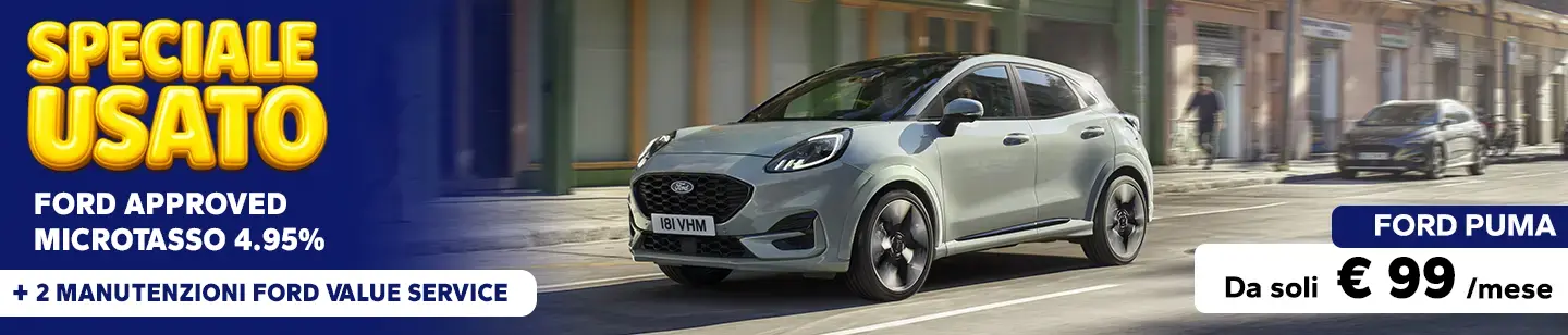 Ford Puma Ambrostore Promozione Usato 2026 Microtasso