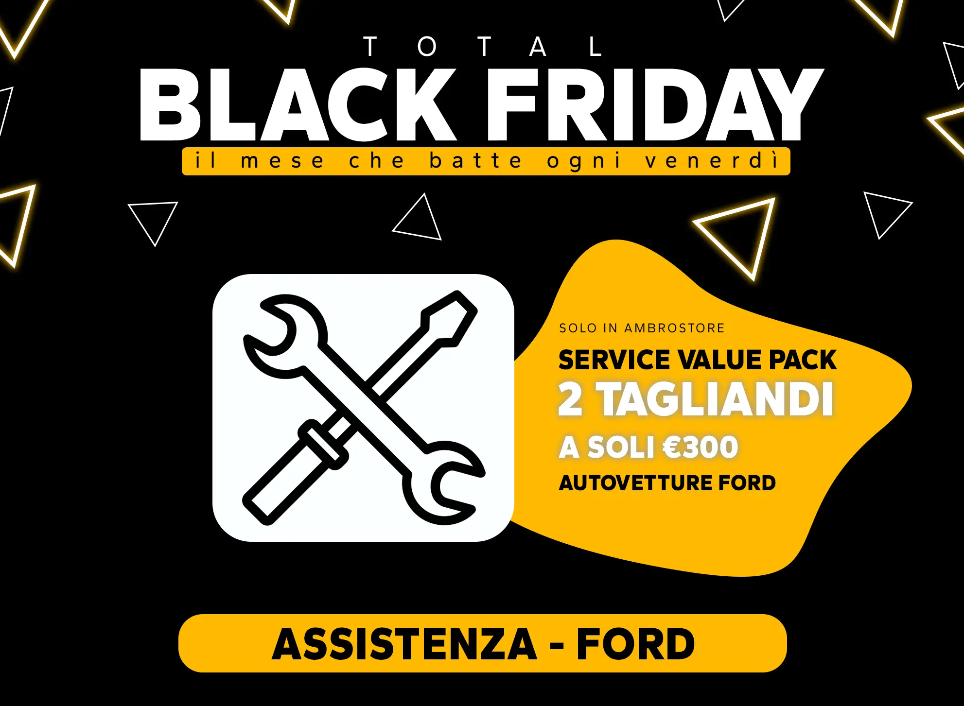 Total Black Friday Ambrostore Extrasconto Assistenza Service Pack 2 Tagliandi Promozione Novembre 2025 Milano