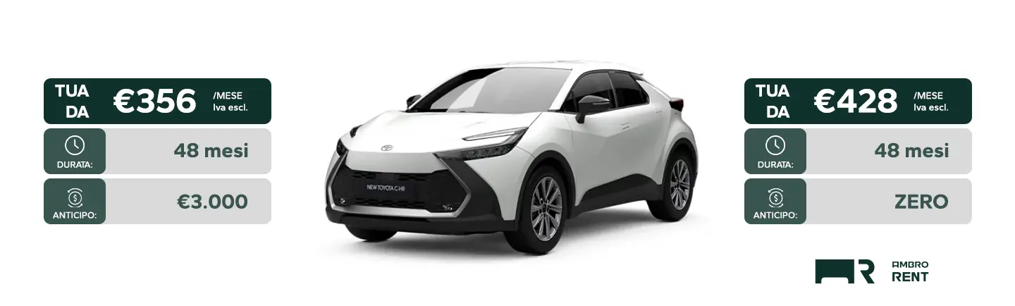 Toyota Chr Ambro Rent Noleggio Lungo Termine Ambrostore Milano