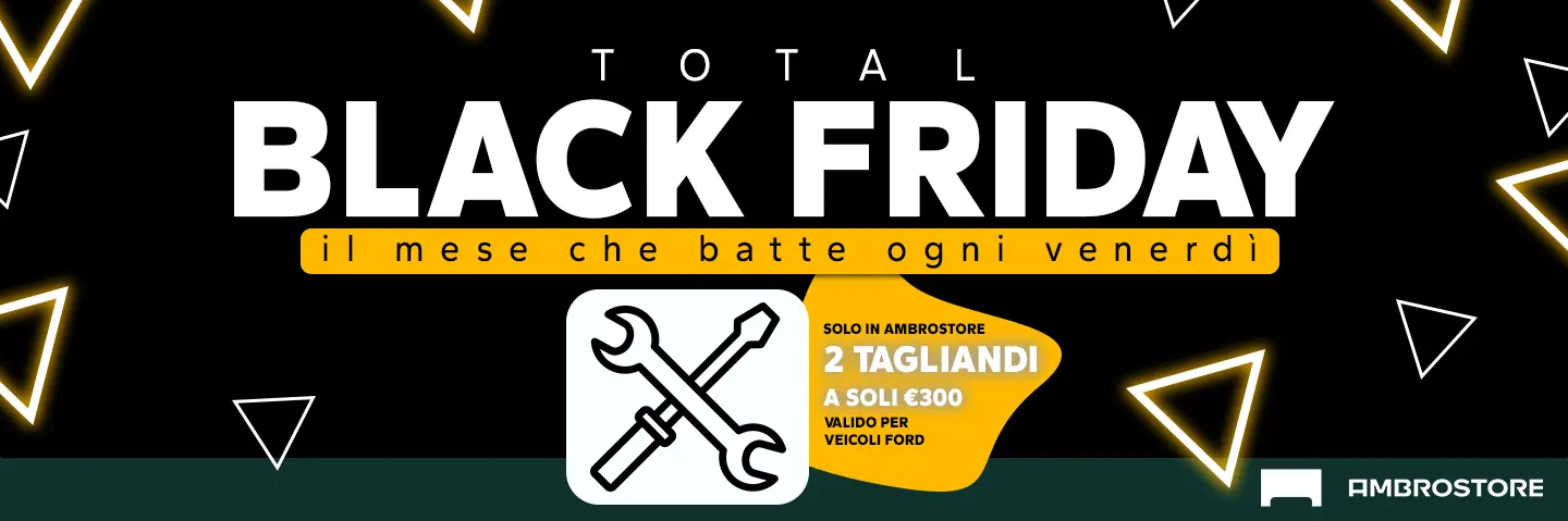 Total Black Friday Ambrostore Extrasconto Assistenza Service Pack 2 Tagliandi Promozione Novembre 2025 Milano Banner
