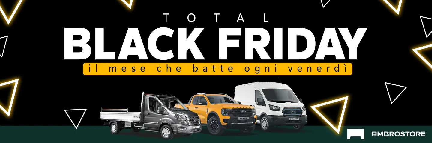 Total Black Friday Ambrostore Veicoli Commerciali Promozione Novembre 2025 Milano Banner
