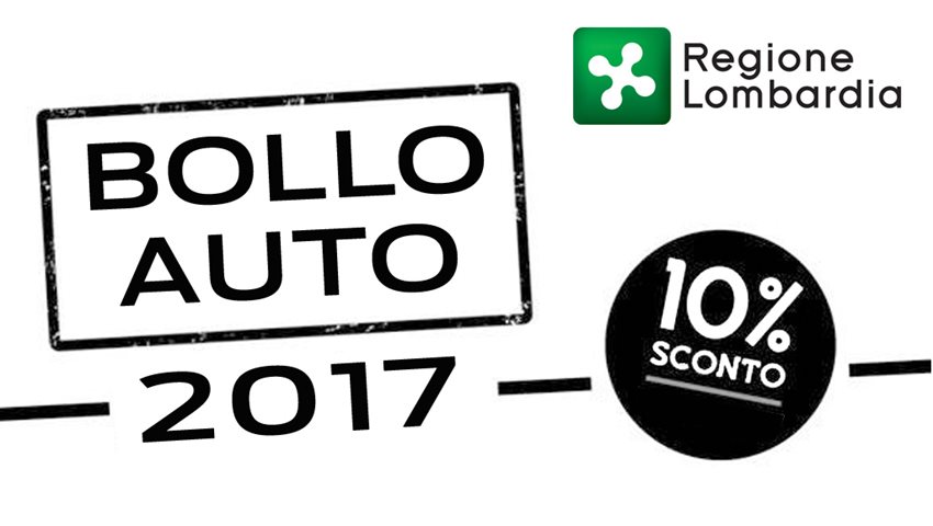 Sconto Bollo Auto 2017