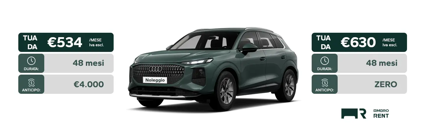 Audi Q3 Ambro Rent Noleggio Lungo Termine Ambrostore Milano