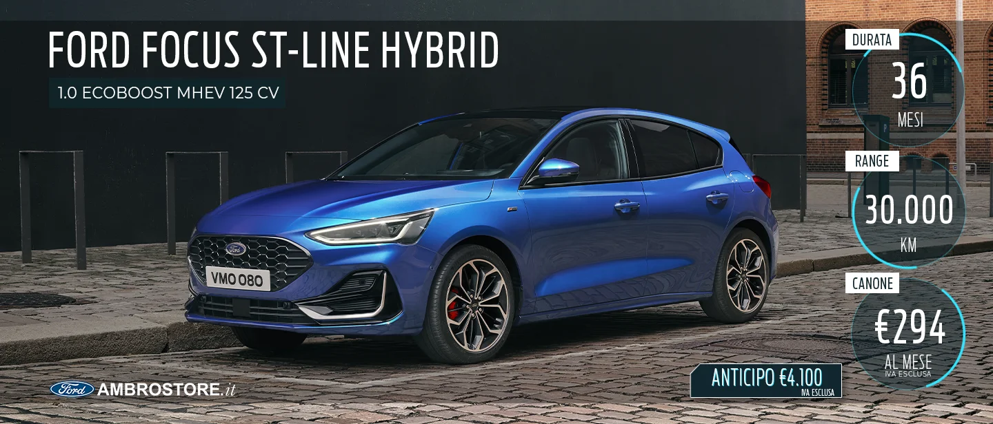 Ford Focus Noleggio Lungo Termine Promozione Ambrostore Novembre 23