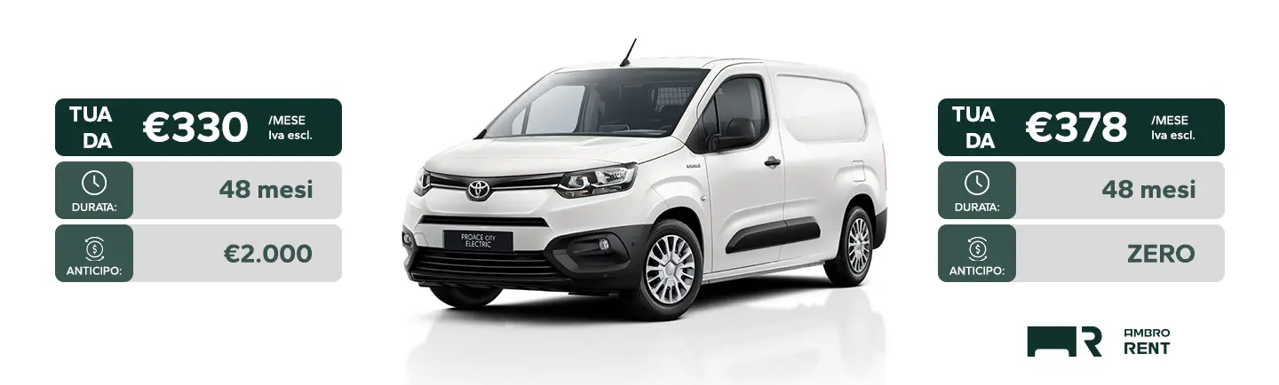Toyota Proace City Ambro Rent Noleggio Lungo Termine Ambrostore Milano