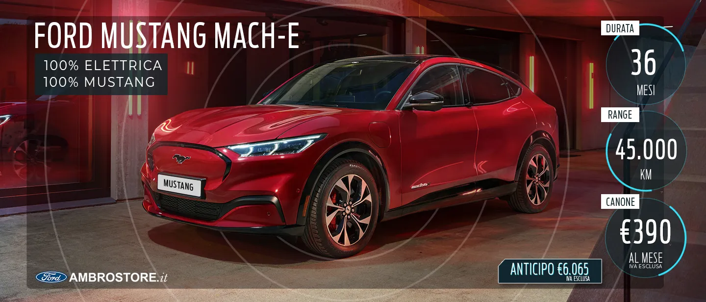 Noleggio Lungo Termine Ford Mustang Mach E Ambrostore Dicembre 23