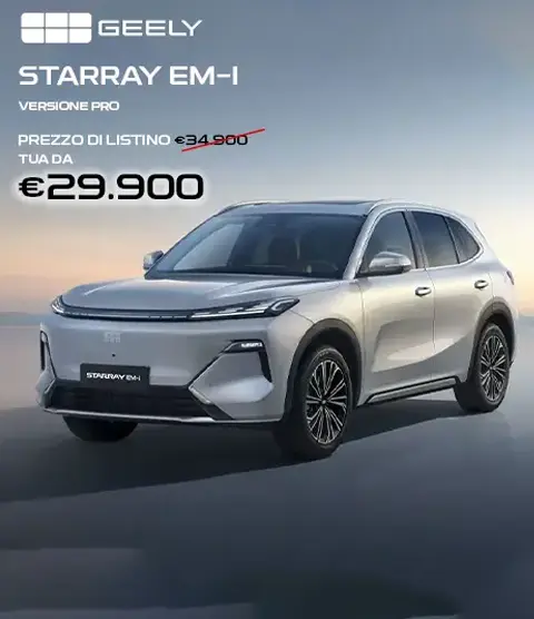 Ambrostore Promo Geely Starray Em I PRO Milano Concessionaria LUGLIO CARD