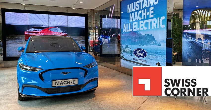 FORD AMBROSTORE E SWISS CORNER Mustang Mach E Alla Electric Milano