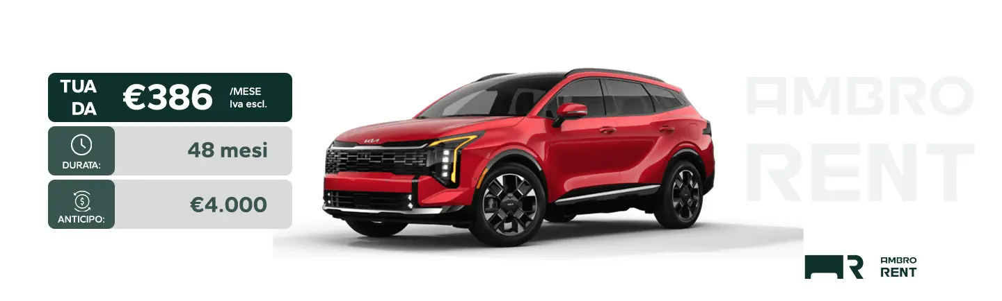 KIA SPORTAGE NOLEGGIO LUNGO TERMINE MILANO AMBRORENT (1)