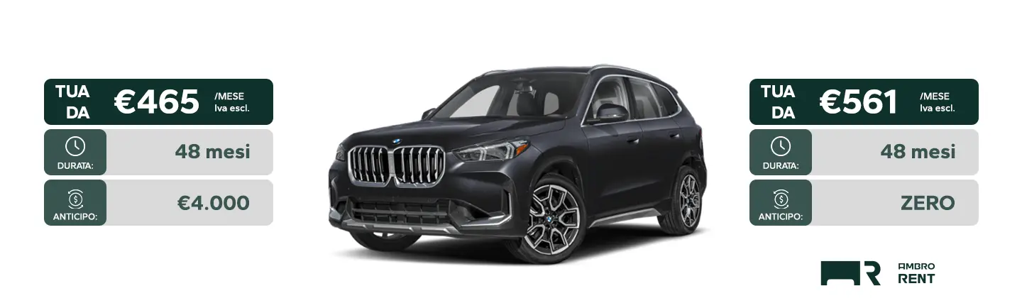 Bmw X1 Ambro Rent Noleggio Lungo Termine Ambrostore Milano