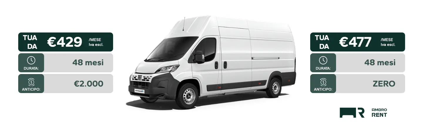 Fiat Ducato Ambro Rent Noleggio Lungo Termine Ambrostore Milano